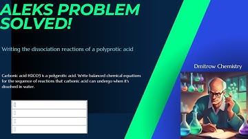 Writing the dissociation reactions of a polyprotic acid