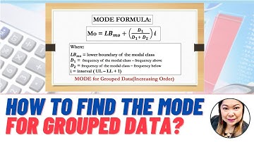 How to find the mode for grouped data? I Increasing Order I Mathway