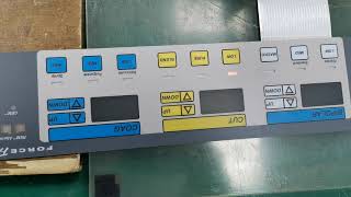 membrane switch keypad with LED light back