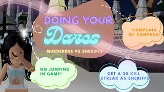 Doing your dares! | Murderers vs Sheriffs