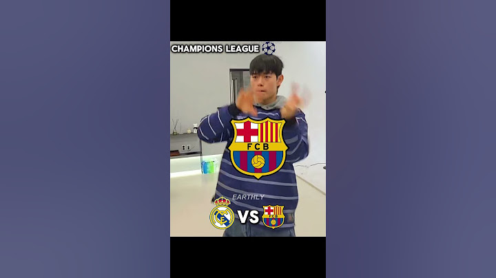 Real madrid vs Barcelona 😂 #championsleague