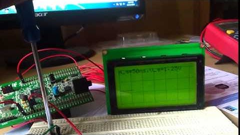 GLCD oscilloscope using STM32F4