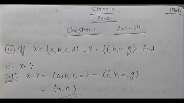 Class 11 ll Chapter Sets Ex :-1.4 ll Question no.10 and 11 Answer.