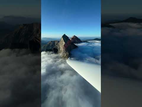 Как падают облака. Облакопад. #мечта #mountains #планер