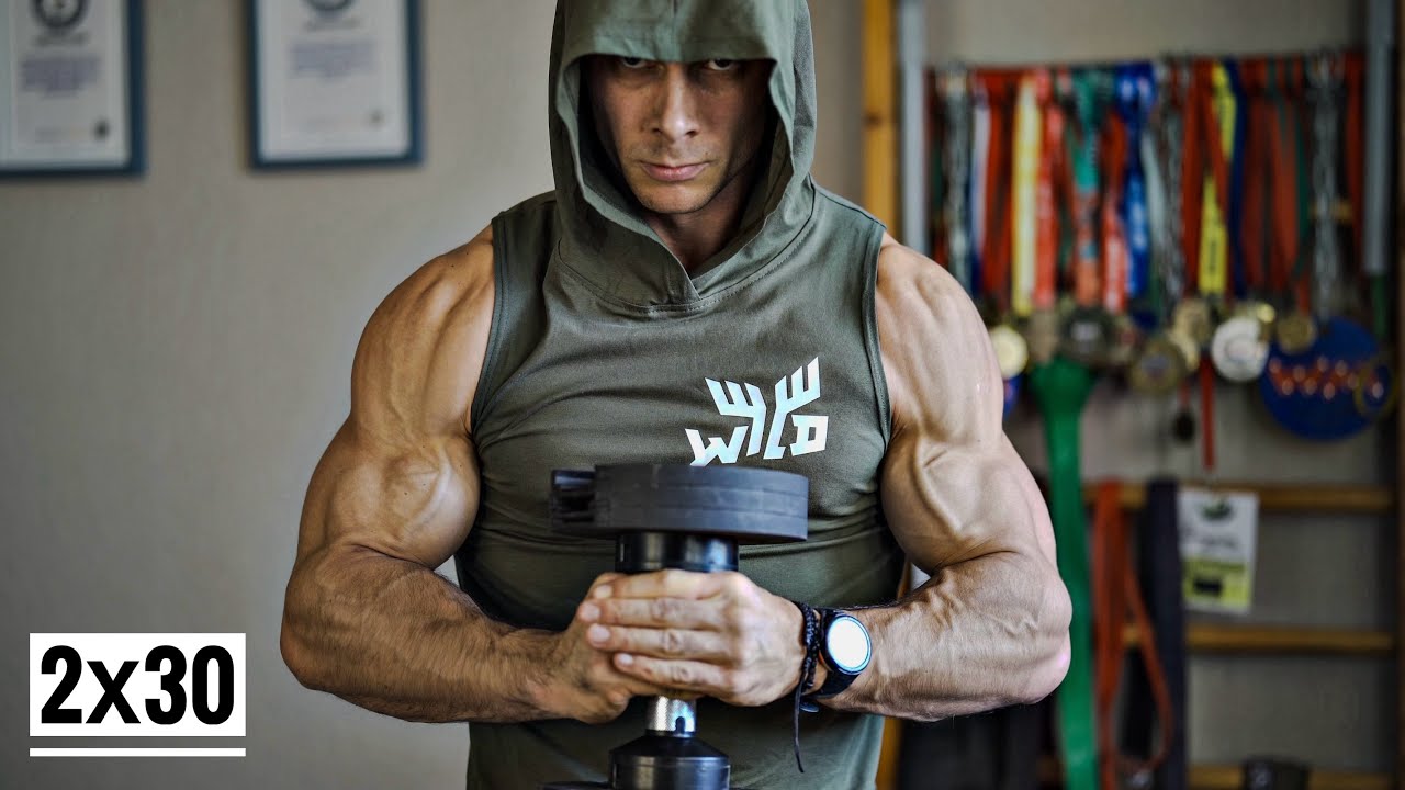 Прокачка БИЦЕПСА До ЖЖЕНИЯ За 5 Минут!! (Сохраняй и Пробуй)