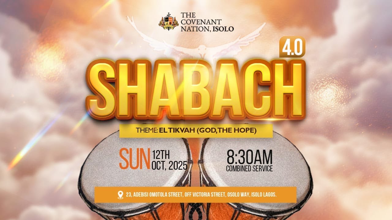 TCN ISOLO |SHABACH 4.0 | 12 OCTOBER 2025