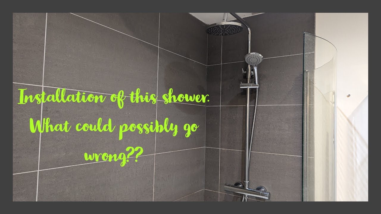 How to install a Aqualisa Sierra thermostatic bar mixer shower?? - YouTube