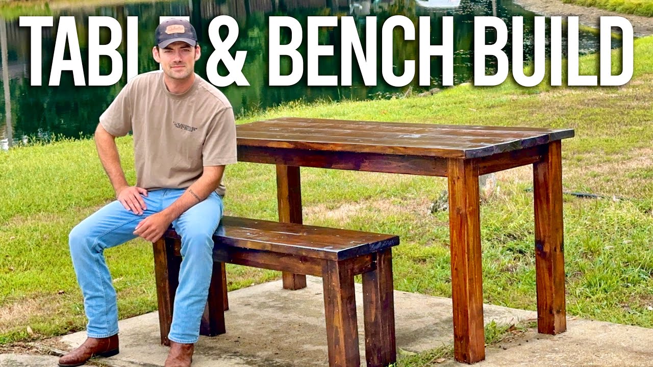 Building an Outdoor Table & Bench!