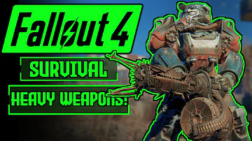 Can I Beat Fallout 4 Survival Difficulty With Only Heavy Weapons?! | Fallout 4 Survival Challenge!