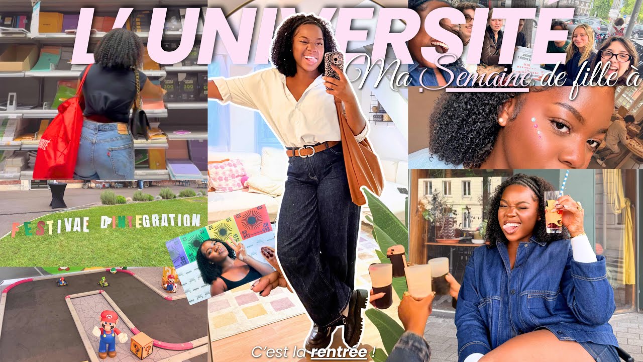 MA SEMAINE DE RENTRÉE À L'UNIVERSITÉ 🎀📚 entre vie sociale, associative et organisation !