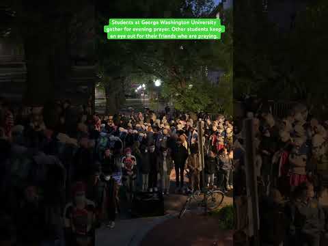 Students At GWU Gather For Evening Prayer Encampment Gwu Prayer 
