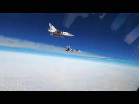 Mirage 2000-5 fighters of the French Air Force Intercepted Russian Aerospace Forces near Lithuania