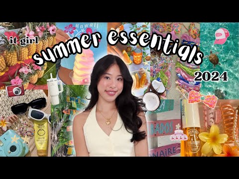 IT GIRL SUMMER ESSENTIALS FOR 2024 🥥 how to be trendy and aesthetic this summer! (with links)