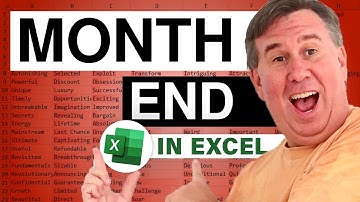 Excel - Calculate Month Ending Date from Date in Excel - New EOMONTH function - Episode 688