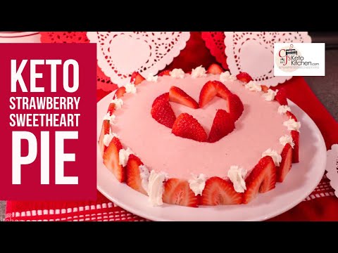 Keto Strawberry Sweetheart Pie #ketorecipes #ketodesserts #lowcarbrecipes #weightloss #ketotips