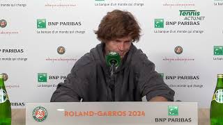 Tennis - Roland-Garros 2024 - Andrey Rublev : 