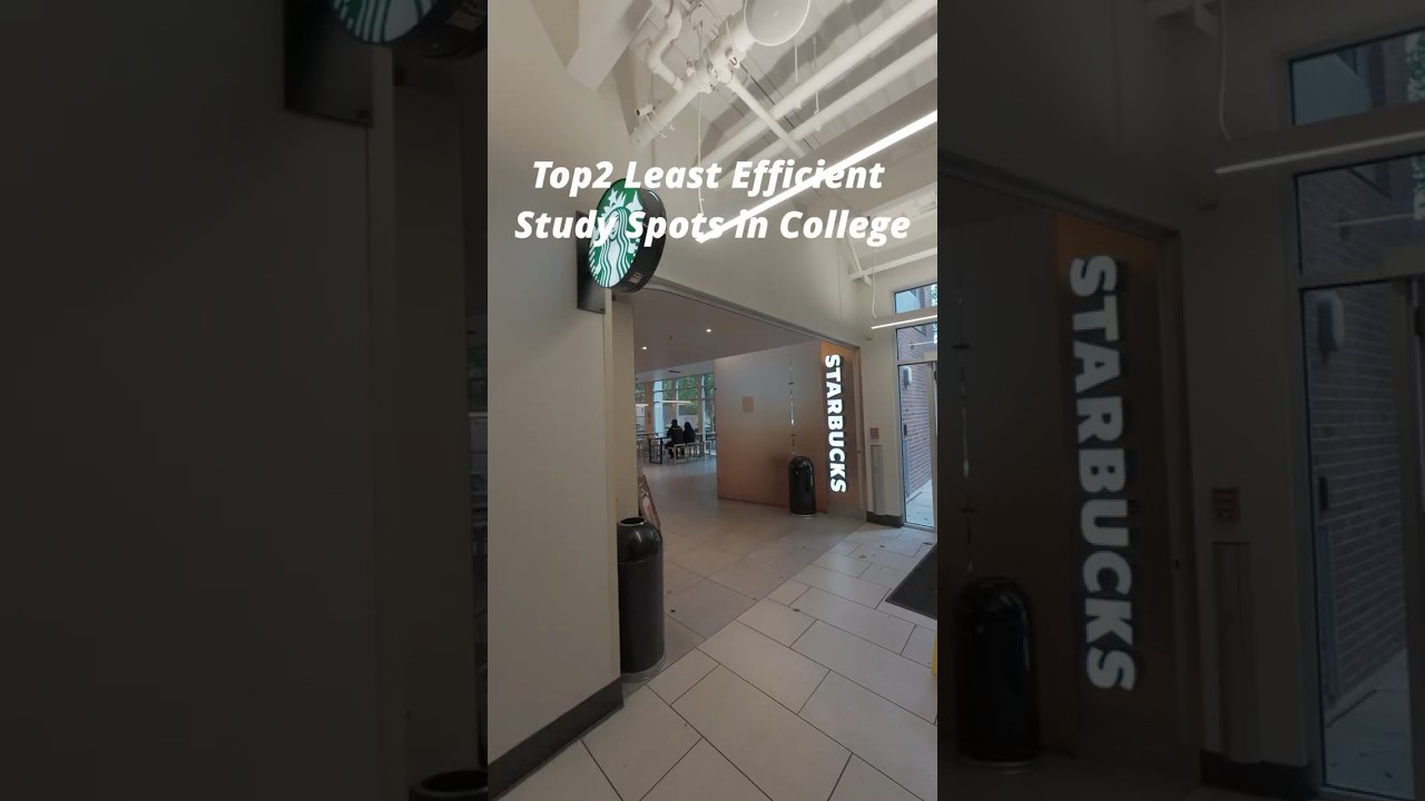 Top 2 LEAST Efficient Study Spots in College in MY OPINION