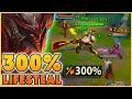 HEAL TO FULL WITH ONE AUTO (UNKILLABLE 300% Lifesteal Olaf) - BunnyFuFuu | League of Legends