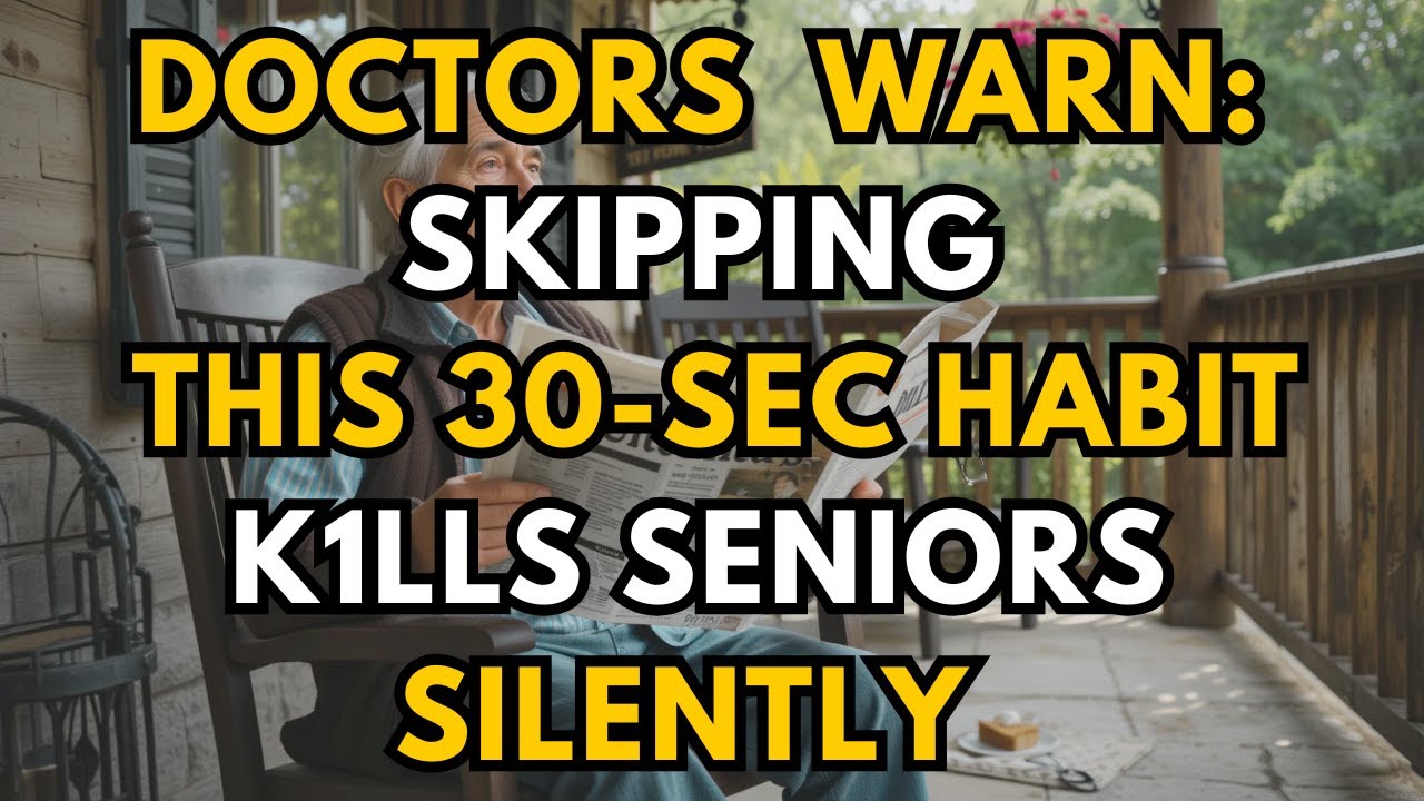 People Over 70 Are Dying Suddenly – This 30-Second Habit Could Save ...