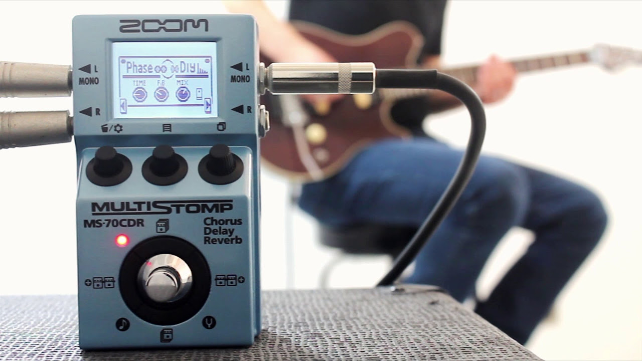 Zoom: MS-70CDR Chorus/Delay/Reverb MultiStomp - YouTube