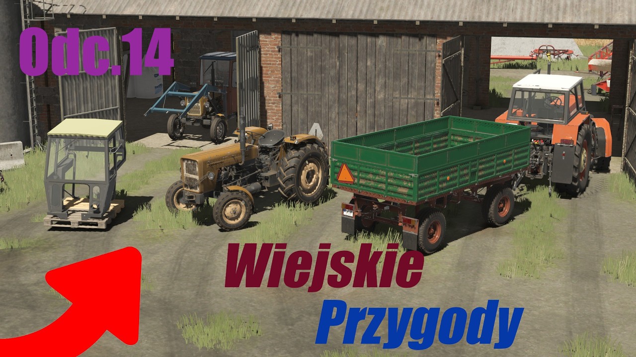 Wiejskie Przygody Odc.14 żniwa ciąg dalszy , karmienie krów