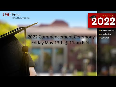USC Price 2022 Commencement Ceremony