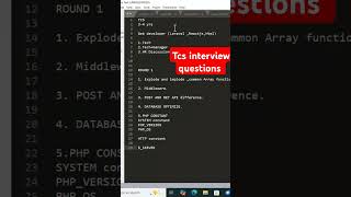 PHP constant .. TCS web dev interview questions #coding #code #javascript #php