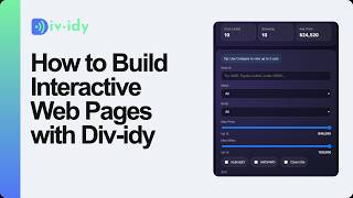 How to Build Interactive Web Pages with Div-idy