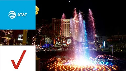 Verizon VS AT&T | Las Vegas, NV | Cellular Network Speed Testing in front of Hell's kitchen