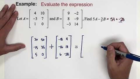 2.1 - BASIC OPERATIONS WITH MATRICES - EXTRA PRACTICE