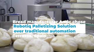 Bread manufacturer Antic chose Robotiq for palletising automation 🥖🥖 #Robotiq #PalletisingSolution