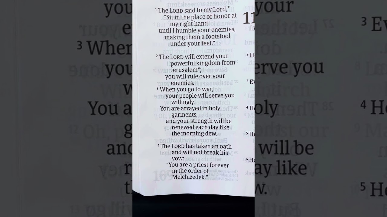 Psalm 110 - Holy Bible - NLT - DaySpring 