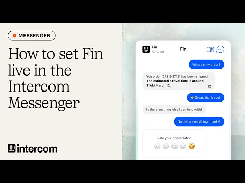 Set Fin live in the Intercom Messenger