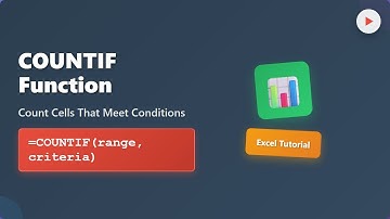 Excel COUNTIF: Count Cells Based on Criteria (Easy Tutorial)