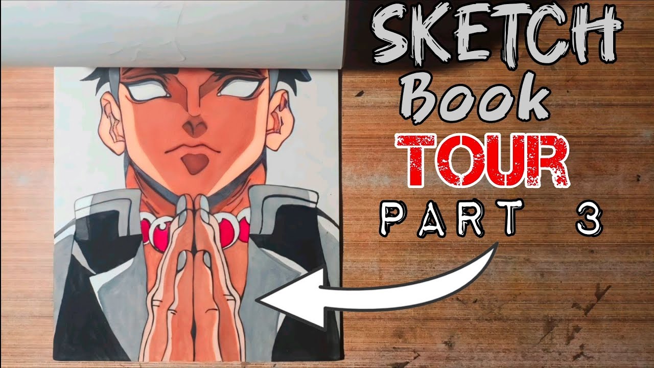 sketch book tour part 3 ( just laugh at my drawings) @Becreative871 ...