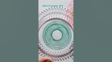 Simple Spirograph Drawing #shorts #short #ytshorts #viral #shortsfeed
