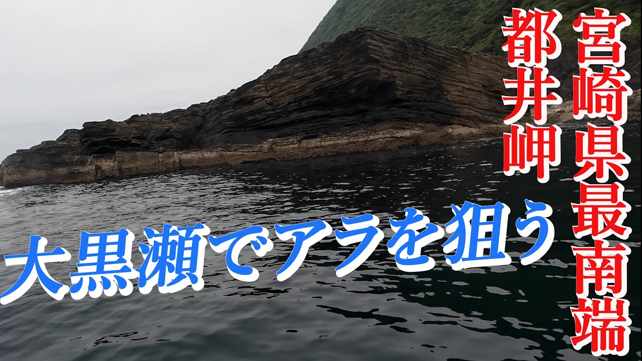 クエ【アラ】 宮崎県最南端 都井岬灯台下の大黒瀬を攻める！