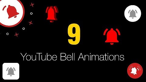 9 Youtube Bell Notification Animation - Videos and AE Project