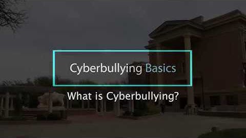 Cyberbullying Basics #1
