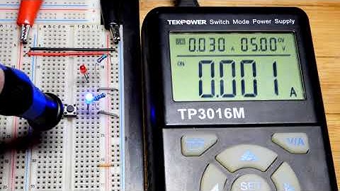 Inverting a mechanical push button switch with an LED load basics how to DIY by Electronzap