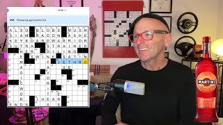 What a Friday NYT Crossword by Karen Steinberg! Let's Wine Down on a Martini Fiero Bubbly Spritz 🍷