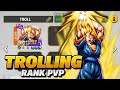 TROLLING WITH (LV.1) LR SUPER VEGITO IN RANK PVP || DRAGON BALL LEGENDS ||