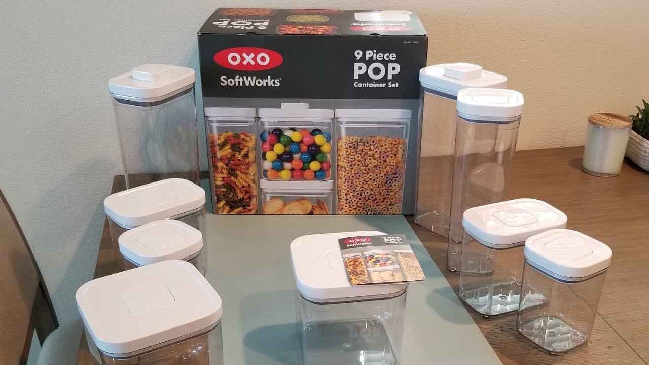 OXO Softworks Pop Food Storage Containers, Set of 8