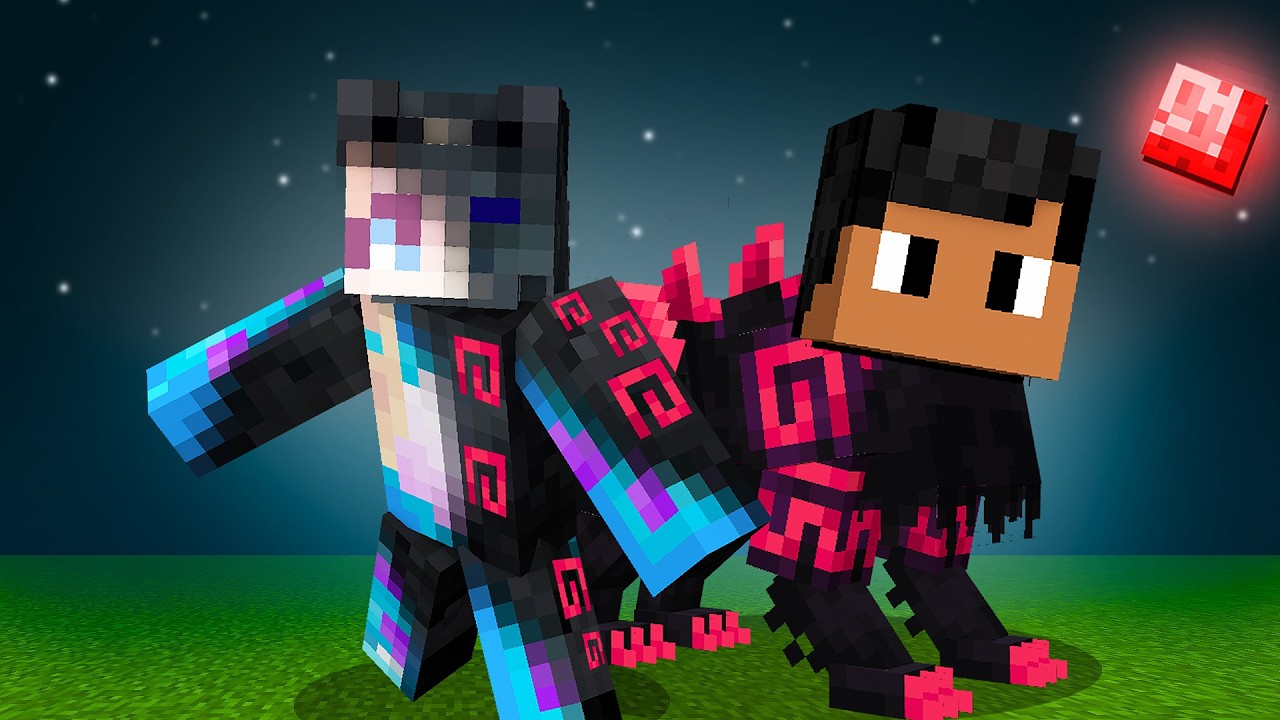 VIRAMOS LOBOS COM PODERES DAS SOMBRAS NO MINECRAFT