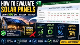 How to Evaluate Solar Panels Using NPV (Net Present Value) | Are They Actually a Good Investment?