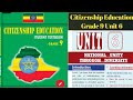 Citizenship Education Grade 9 Unit 6 National Unity Through Diversity Part 1 Citizenship Education Grade 9 Unit 6 National Unity Through Diversity Part 1