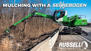 Clearing and Mulching with a Sennebogen 718 E