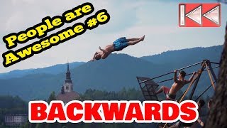 Video Backwards From People Are Awesome 2018. Comp. Потрясающие Люди Reversed Video