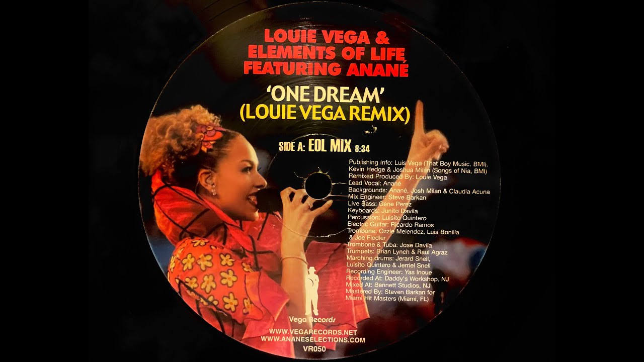 Louie Vega & Elements Of Life feat. Anane - One Dream (EOL Mix 