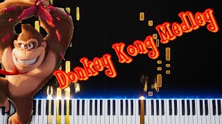 Donkey Kong Medley - (Medley) - Piano (#piano #nintendo #mario #tutorial #donkeykong)